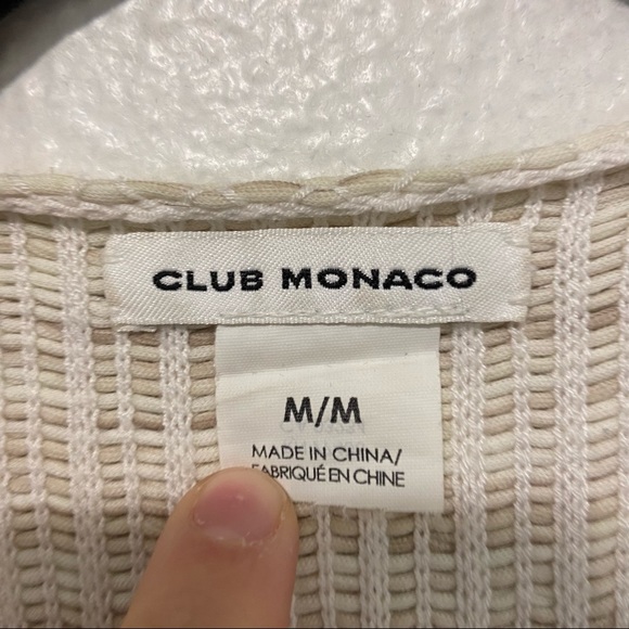 Club Monaco Cream and Tan Wrap Poncho Shawl Rriyanka - Picture 9 of 16